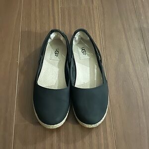 UGG Black Espadrille Flats